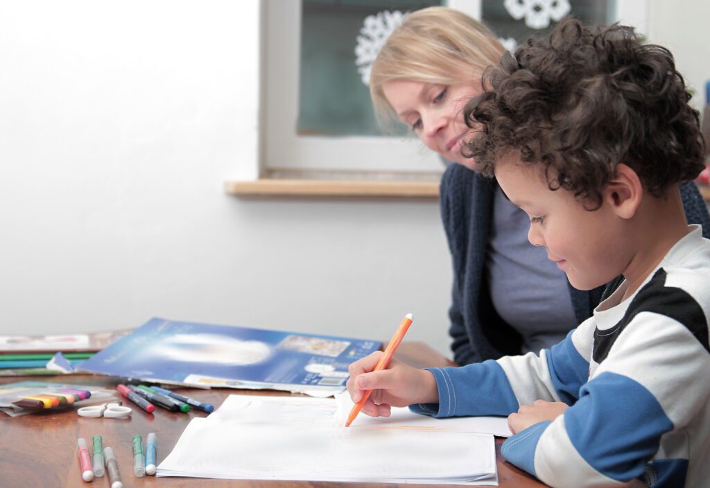 A Neuropsychologist Observes a Child Writing